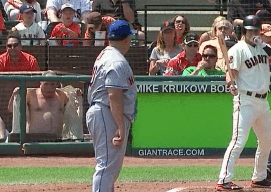 New York Mets Fan Goes Shirtless For Bartolo Colon (Video)
