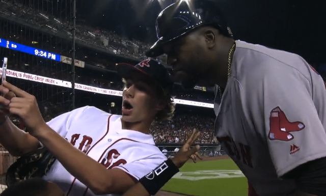 David Ortiz Takes Selfie With Fan, Blasts Home Run (Video)