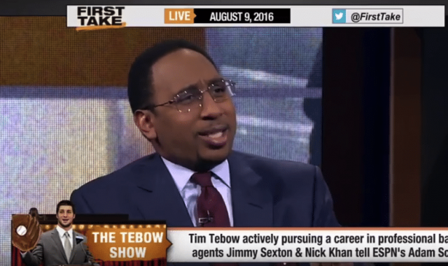 Stephen A. Smith Bashes Tim Tebow’s Pro Baseball Attempt (Video)