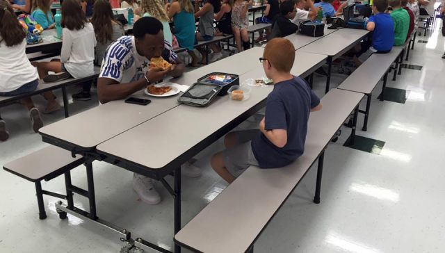 FSU WR Travis Rudolph Sits With Autistic Middle Schooler At Lunch (Video)
