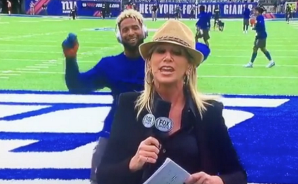 New York Giants’ Odell Beckham Jr. Pulls Off Epic Videobomb (Video)