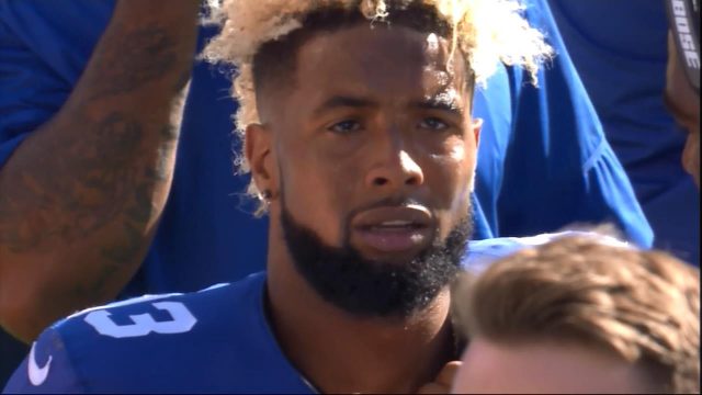 New York Giants’ Odell Beckham Jr. Cries, Loses His Cool Against Skins (Video)