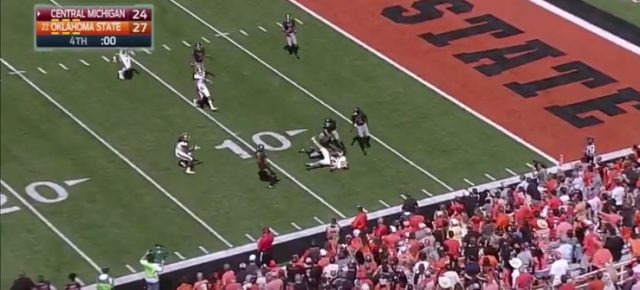 CMU Beats Oklahoma St. On Crazy Hail Mary As Time Expires (Video)