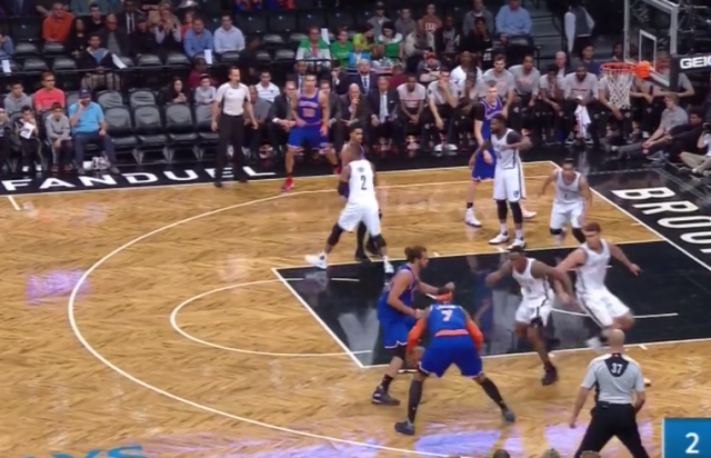 New York Knicks’ Carmelo Anthony Puts Rondae Hollis-Jefferson On Mini-Skates (Video)