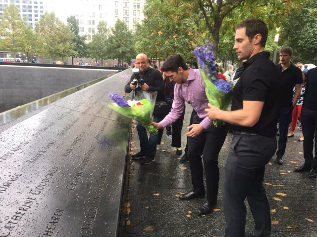 New York Rangers Visit 9/11 Memorial (Video)