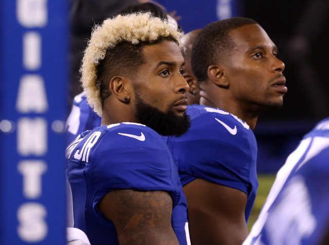 New York Giants Punter Brad Wing Gets Odell Beckham Jr.’s Back (Video)