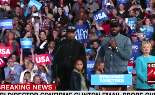 LeBron James, J.R. Smith Join Hillary Clinton At Cleveland Rally (Video)