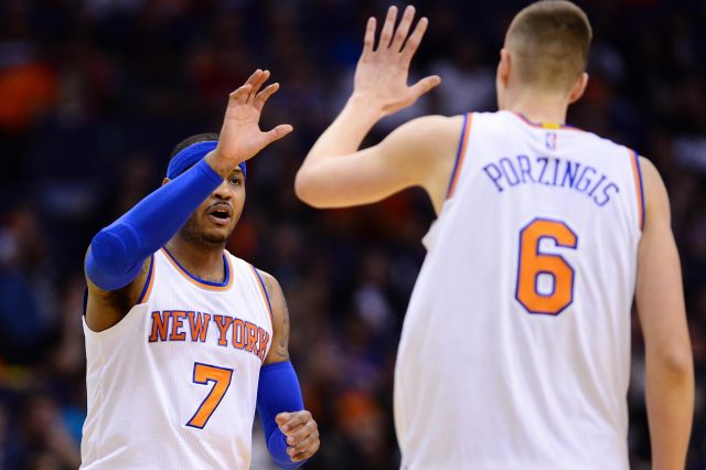New York Knicks: Carmelo Anthony still in ‘awe’ of Kristaps Prozingis