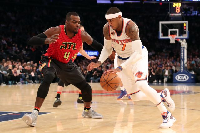 Carmelo Anthony, New York Knicks own matinee against Atlanta Hawks (Highlights)