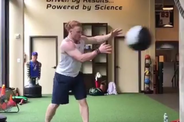 Top New York Yankees prospect putting in serious work (Video)