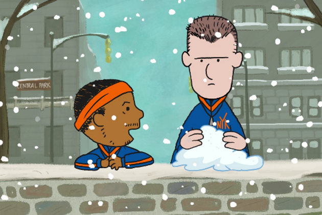 B/R crashes the New York Knicks party with this Charlie Brown-Carmelo Anthony parody (Video)