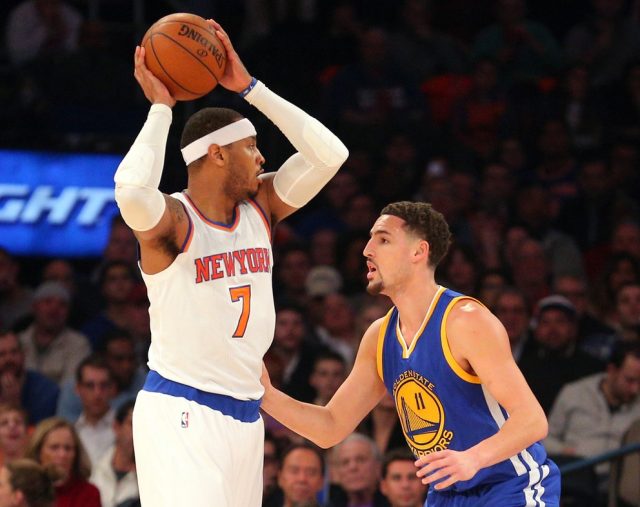 New York Knicks will try to survive without Carmelo Anthony, Derrick Rose against Warriors