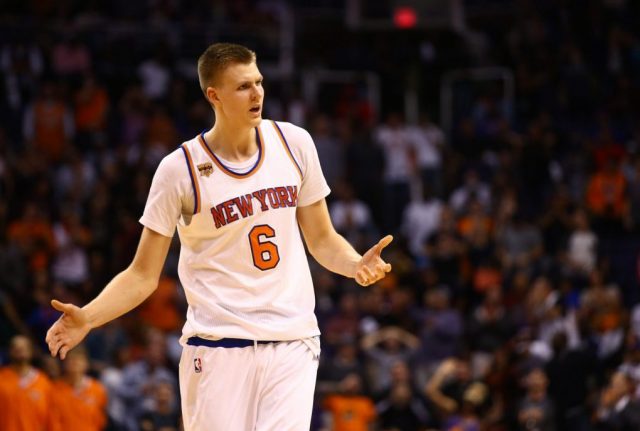 New York Knicks: A closer look at Kristaps Porzingis’ rough night against Draymond Green