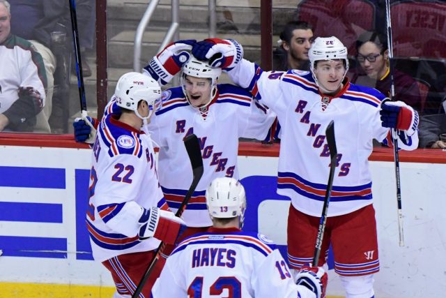 Rangers’ Matt Puempel tallies hat trick against Arizona Coyotes (Highlights)