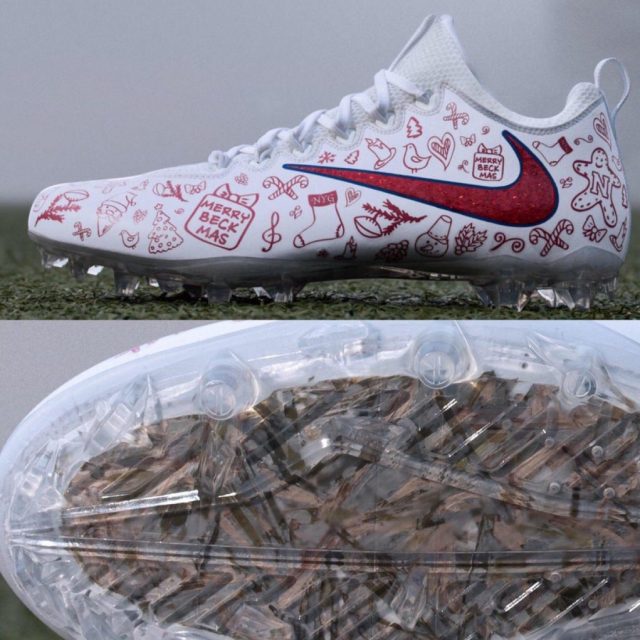 Odell Beckham Jr. has his holiday cleats ready for Thursday Night Football (Photo)