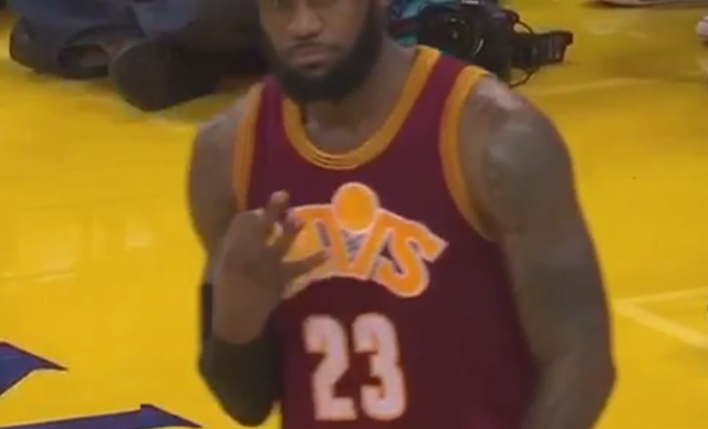 LeBron James sends a three-time NBA Championship reminder to heckling fans (Video)