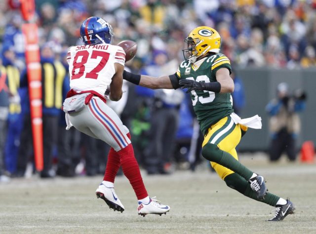 New York Giants trail 14-6 at halftime as Odell Beckham Jr., Sterling Shepard disappoint (Video)