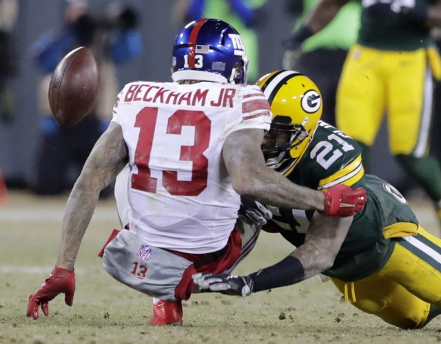 New York Giants’ Odell Beckham Jr. comes up short in postseason debut