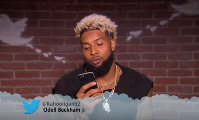 Odell Beckham Jr., Rob Gronkowski and others read ‘Mean Tweets’ on Jimmy Kimmel (Video)
