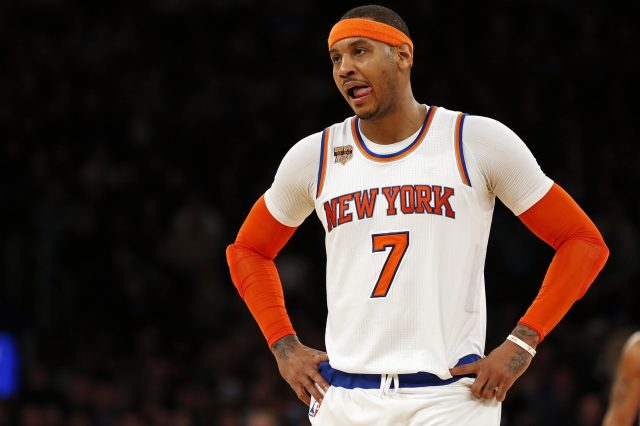 New York Knicks stun Spurs behind huge second half from Carmelo Anthony