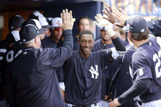 New York Yankees: Jorge Mateo getting work in at the hot corner