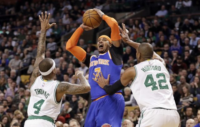 A New York Knicks-Boston Celtics trade with Carmelo Anthony is ideal