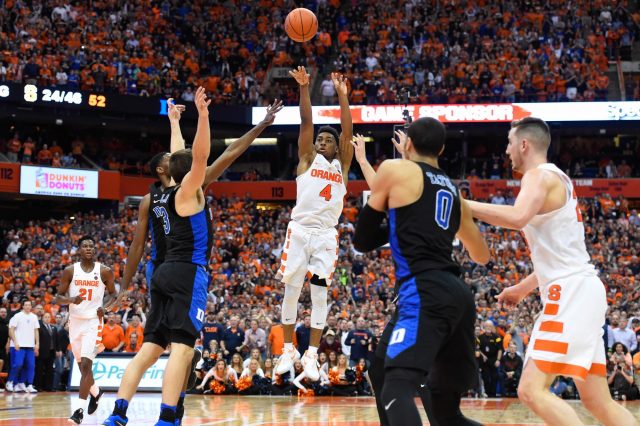 John Gillon’s game-winner propels Syracuse past Duke as the Carrier Dome explodes (Highlights)