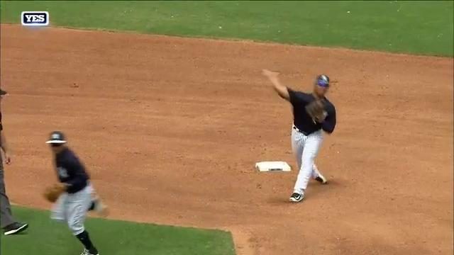 New York Yankees: Gleyber Torres Unleashes Cannon On Double Play Ball (Video)