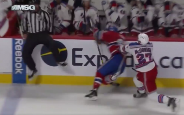New York Rangers’ Ryan McDonagh Crushes Andrew Shaw Along the Boards (Video)
