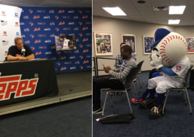 New York Mets’ Noah Syndergaard Showcases Middle Finger to Mr. Met (Video)
