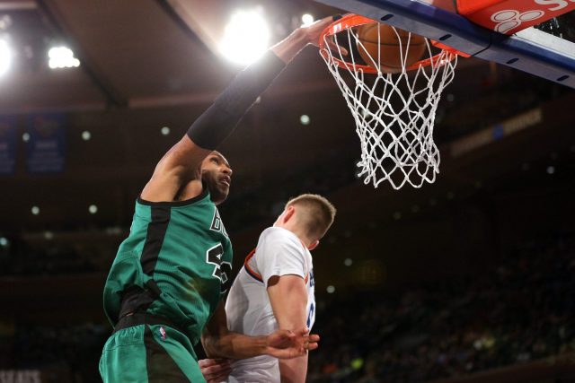 New York Knicks: Kristaps Porzingis Wants Nothing To Do with Al Horford Dunk (Video)