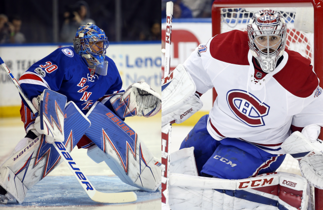 New York Rangers’ Henrik Lundqvist Battles Carey Price in Stanley Cup Playoffs