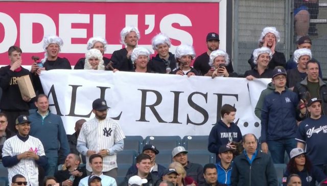New York Yankees Fans Show Unique Support For Aaron Judge (Photo)