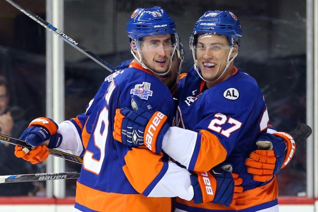 Brock Nelson, Anders Lee, Barclays Center, 2015, 2016