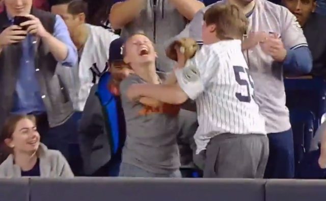 New York Yankees Fans Go Ballistic After Judge Hands Them Ball (Video)