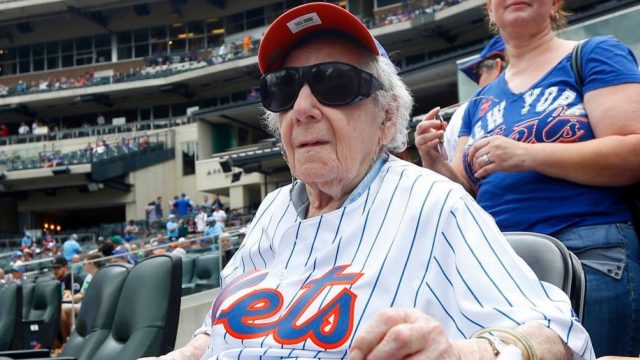 101-Year-Old New York Mets Fan Rudal ‘Rudy’ Ahlen Attends First Game