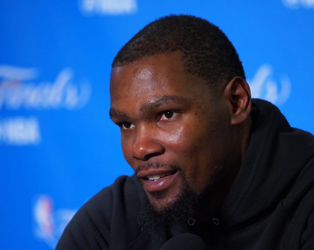 Kevin Durant Denies Staring Down Rihanna During Game 1 of NBA Finals
