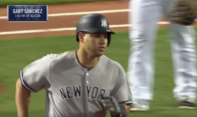 New York Yankees’ Gary Sanchez Dominates the Green Monster (Video)