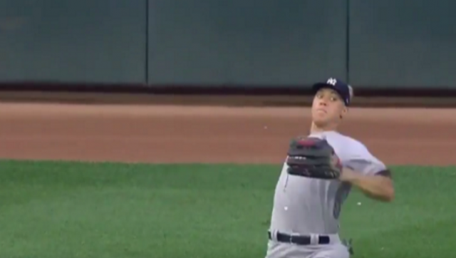 New York Yankees’ Aaron Judge Showcases His Cannon of an Arm (Video)
