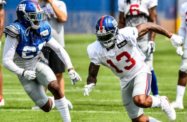 Thunder and Lightning Not Just in the Sky as New York Giants Put the Pads On
