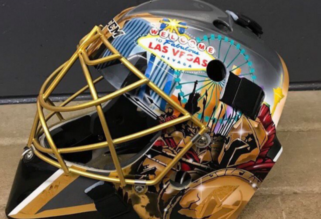 Vegas Golden Knights Goalie Marc-Andrey Fleury Unveils His New Mask (Photo)