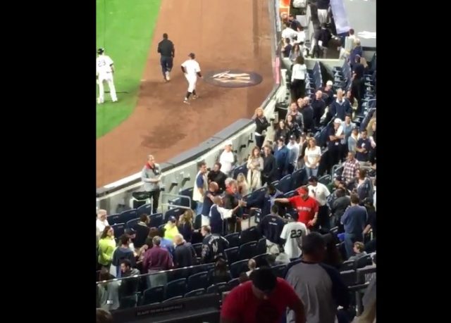 Marlins Man Breaks Up Fight at New York Yankees-Red Sox Game (Video)