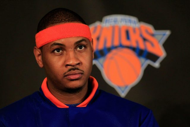 Where does Carmelo Anthony rank in New York Knicks history?