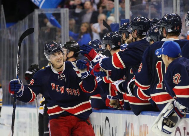 Jesper Fast Returns to the New York Rangers Lineup for Devils Game