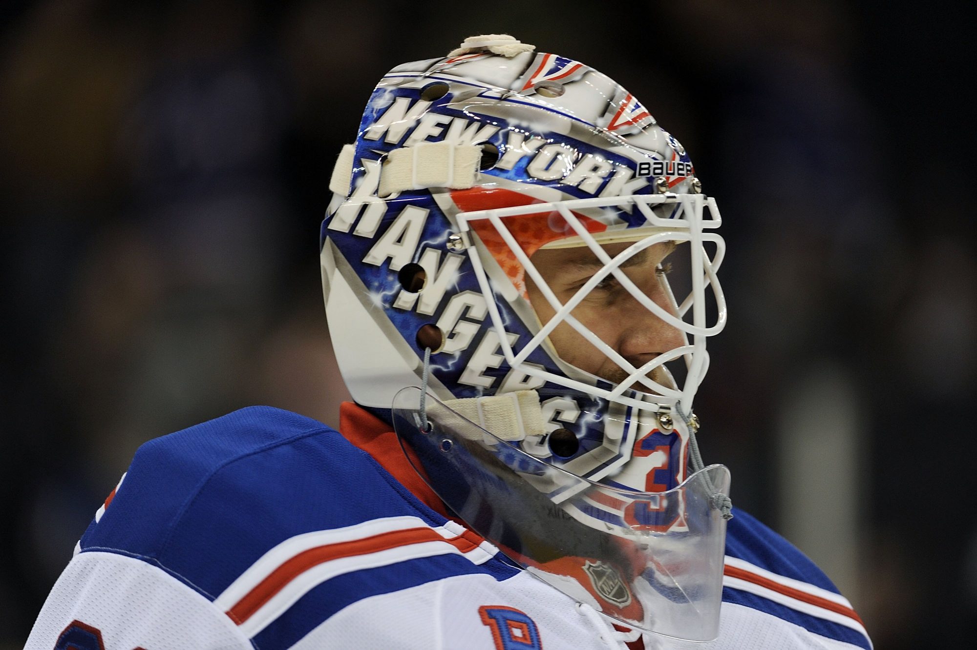 New York Rangers: Henrik Lundqvist Unveils Mask Fit For A King, image size:2000x1332