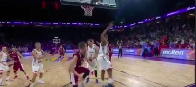 EuroBasket: Kristaps Porzingis Takes Cheap Shot From Ex-Knick (Video)