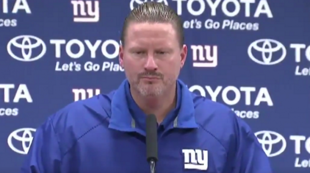 New York Giants HC Ben McAdoo Visibly Heated After Loss to Dallas Cowboys (Video)