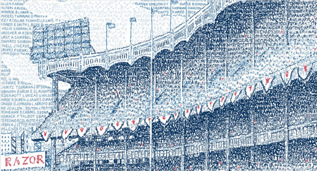Yankee Stadium By Daniel Duffy and His Art of Words