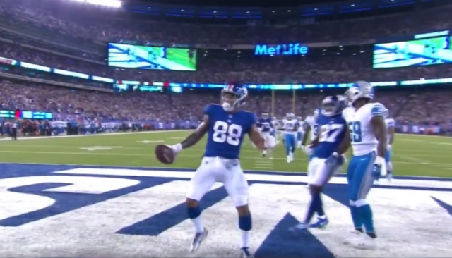 New York Giants TE Evan Engram Snags 1st NFL Touchdown (Video)