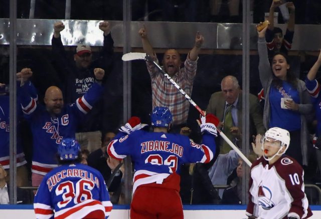 Rangers' Mika Zibanejad Collects Two Power Play Goals in the First Period (Video)